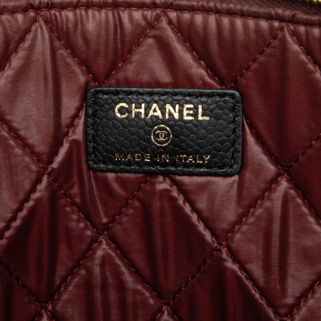 Chanel Large Quilted Caviar O Case Clutch - 5