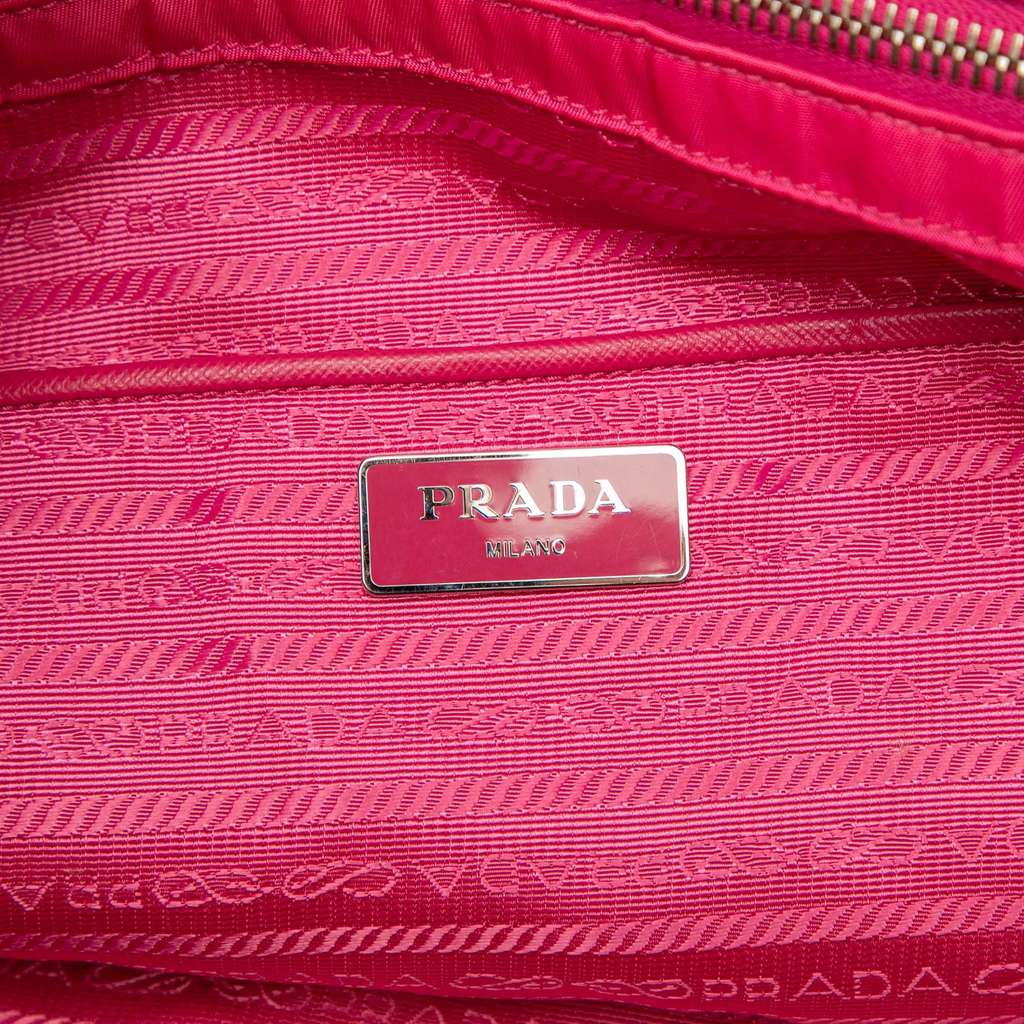 Prada Saffiano Trimmed Tessuto Open Convertible Tote - 5
