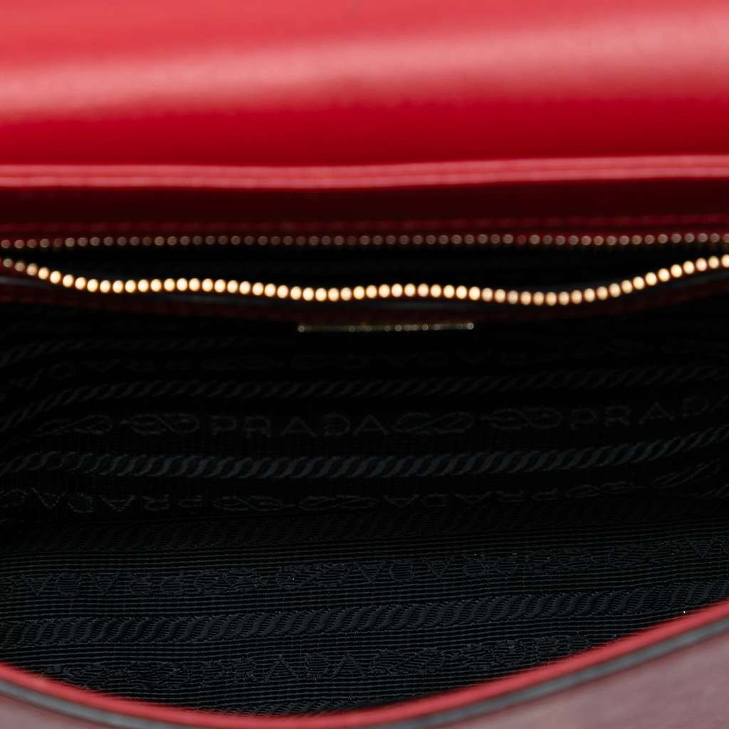 Prada Saffiano Lux Embleme Crossbody - 4