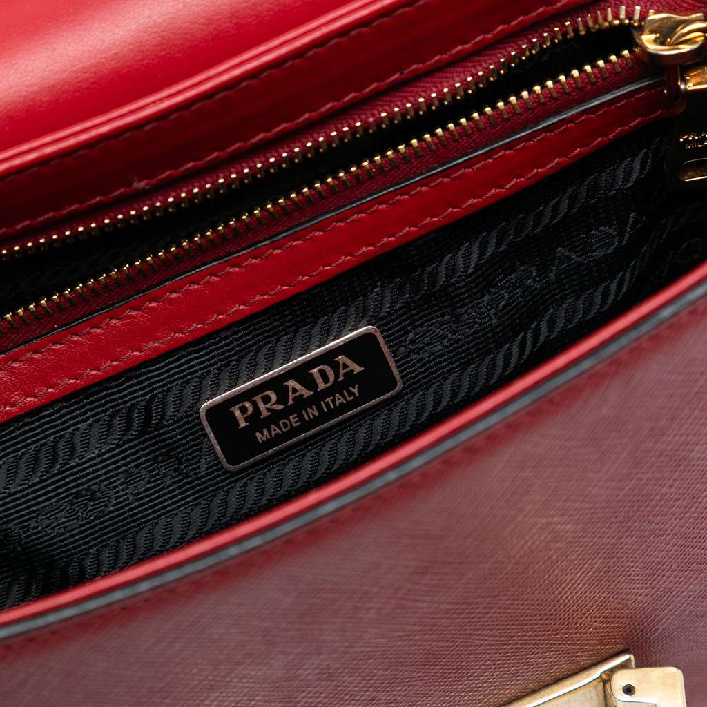 Prada Saffiano Lux Embleme Crossbody - 5
