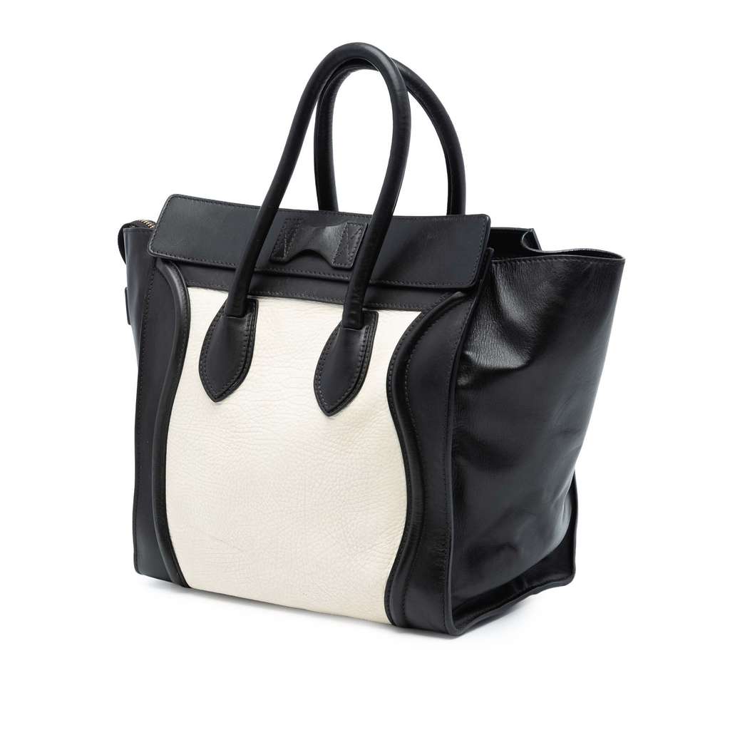 Celine Mini Bicolor Calfskin Luggage Tote - 2