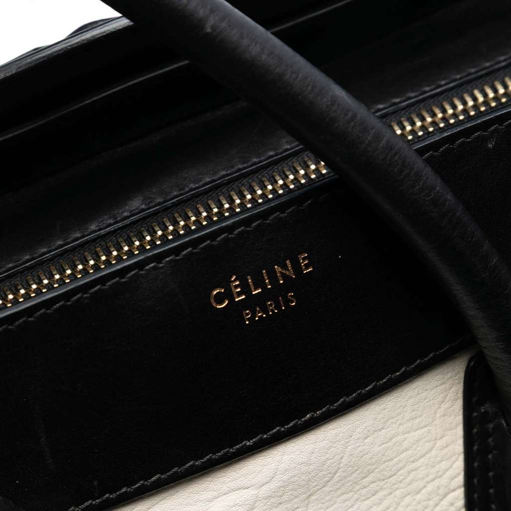 Celine Mini Bicolor Calfskin Luggage Tote - 5