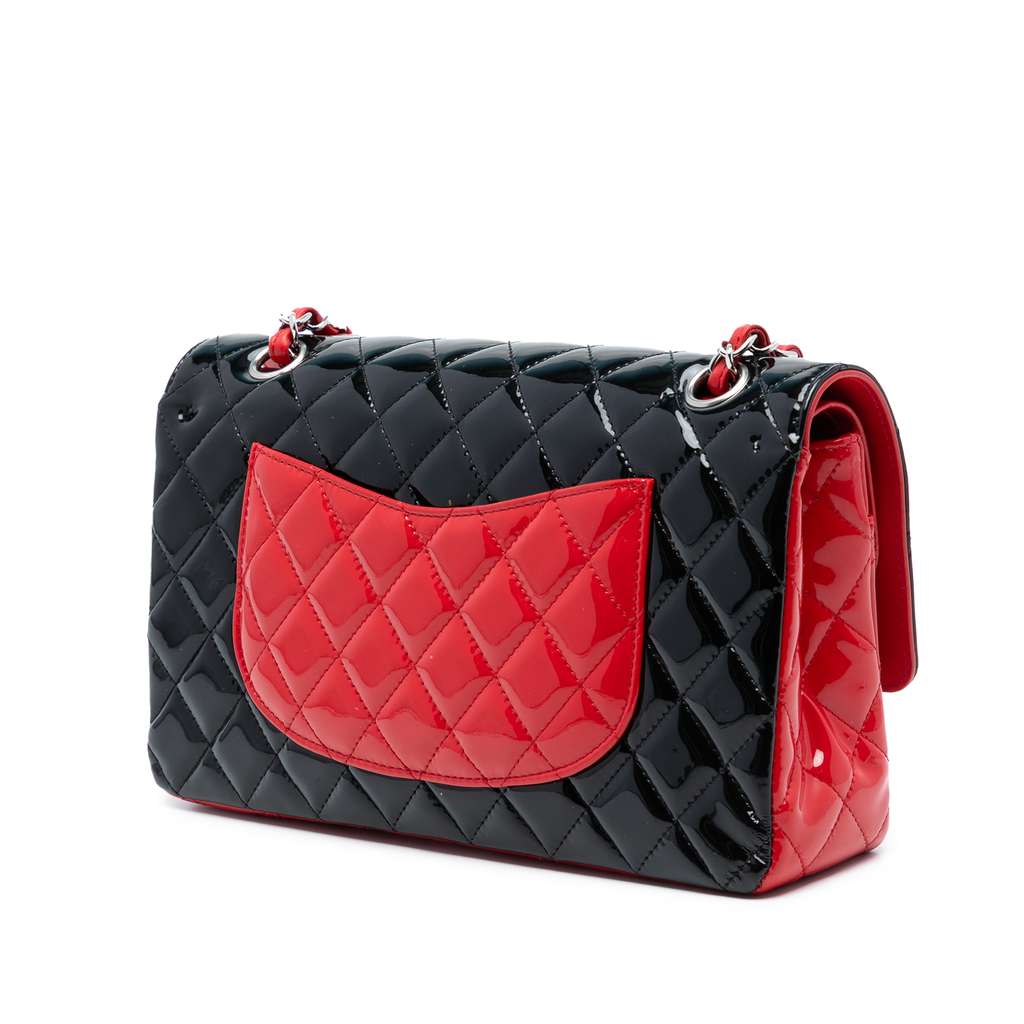 Chanel Medium Classic Bicolor Patent Double Flap - 2