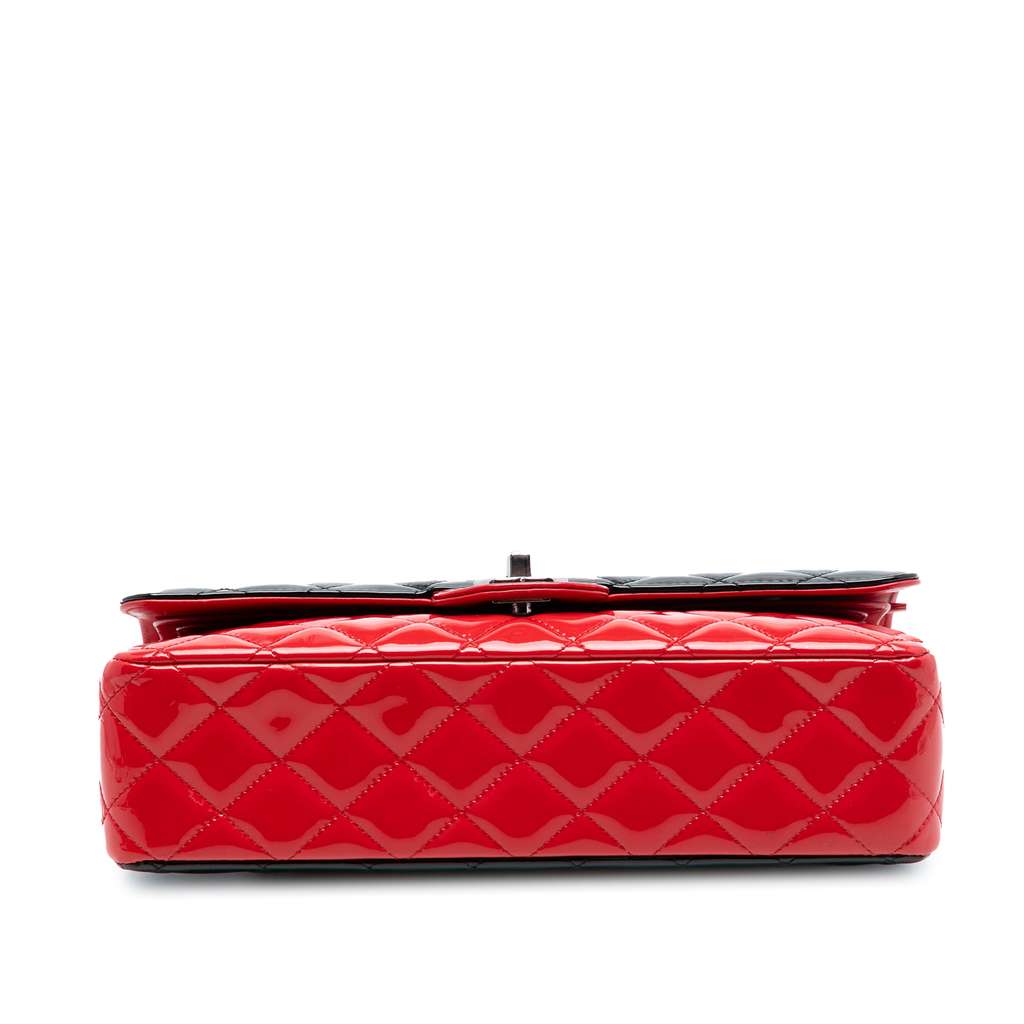 Chanel Medium Classic Bicolor Patent Double Flap - 3