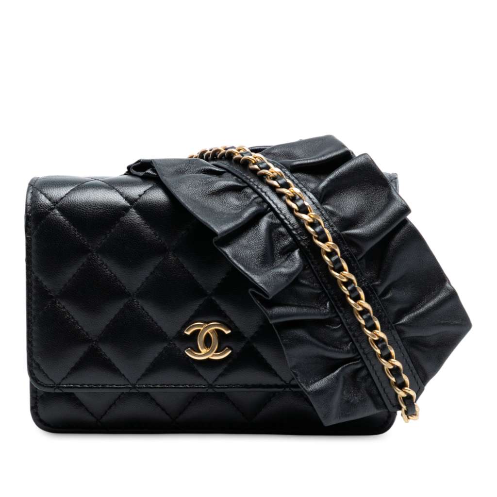 Chanel Lambskin Romance Wallet On Chain