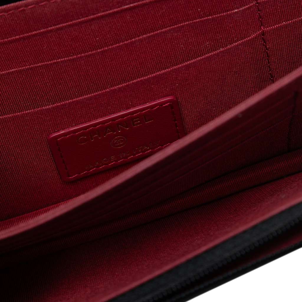 Chanel Lambskin Romance Wallet On Chain - 5