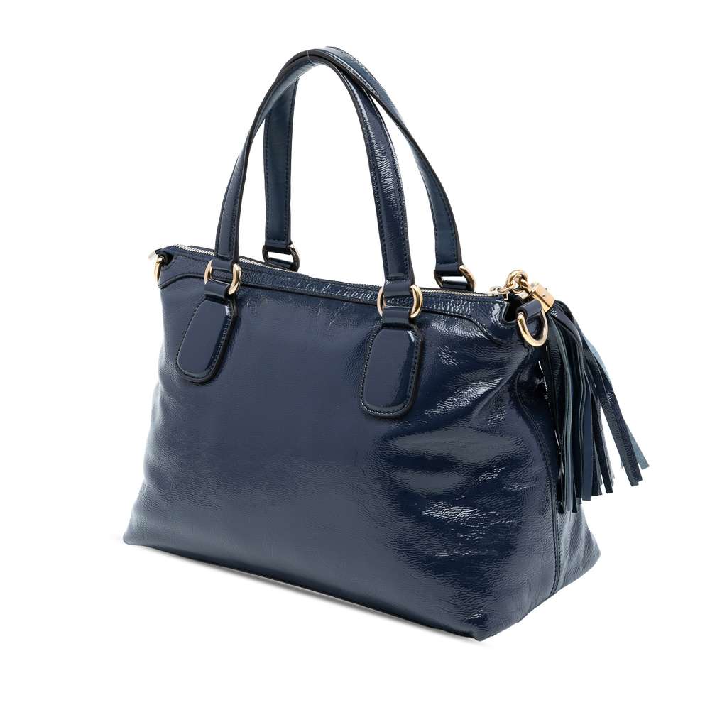 Gucci Small Patent Soho Working Satchel - 2