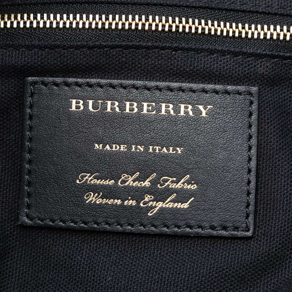 Burberry Small Leather and House Check Canvas Canterbury Tote - 5