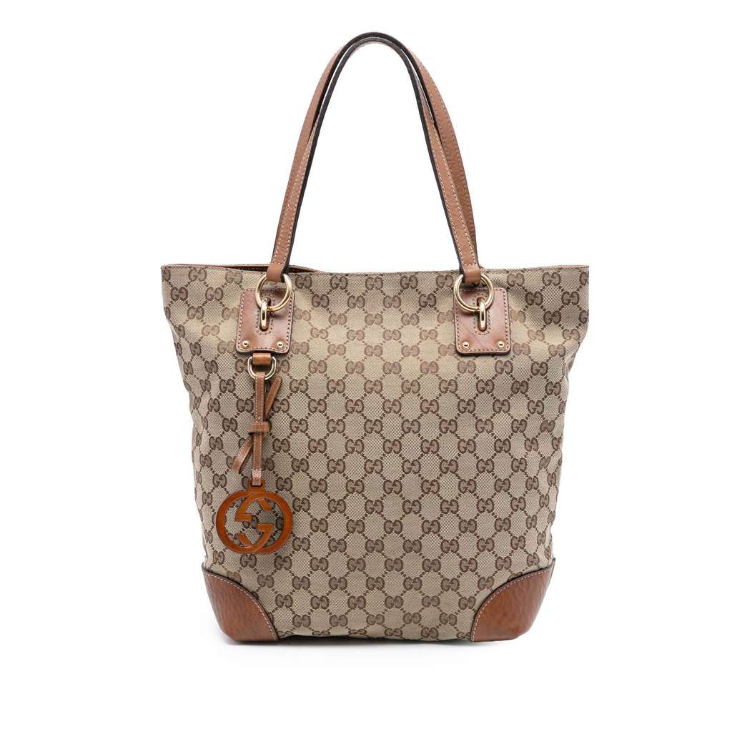 Gucci Medium GG Canvas GG Charm Tote
