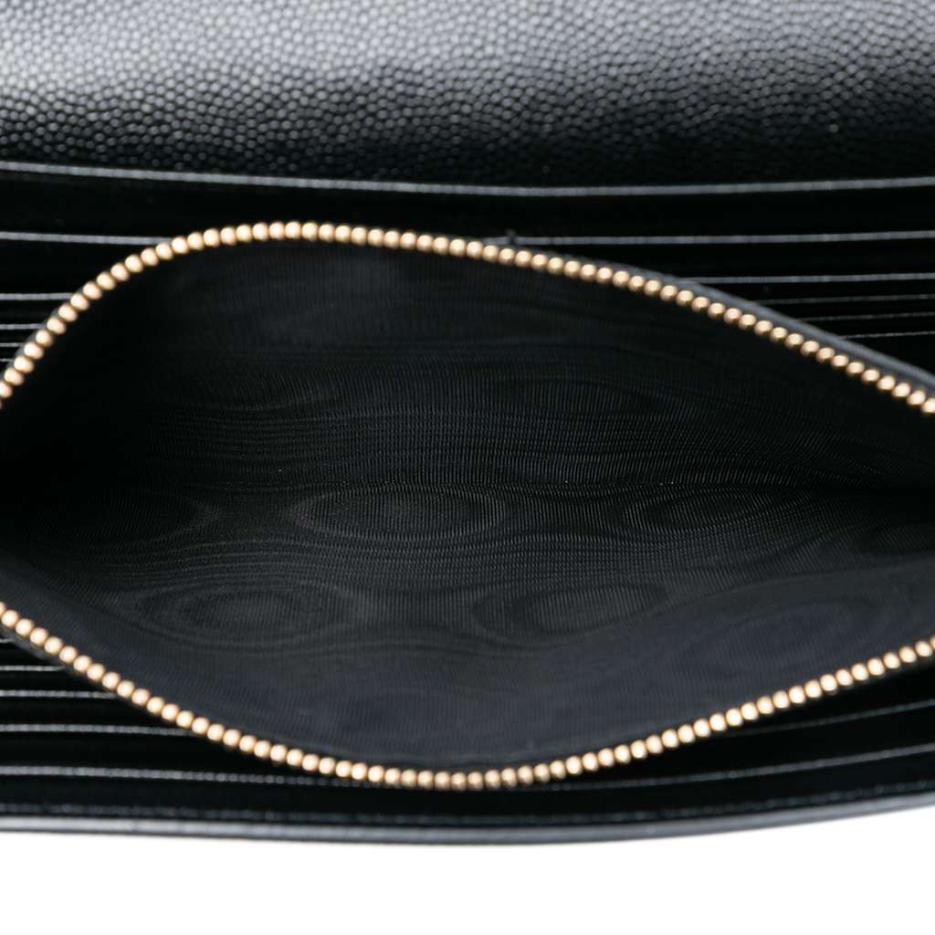 Saint Laurent Grain De Poudre Star Monogram Wallet On Chain - 4