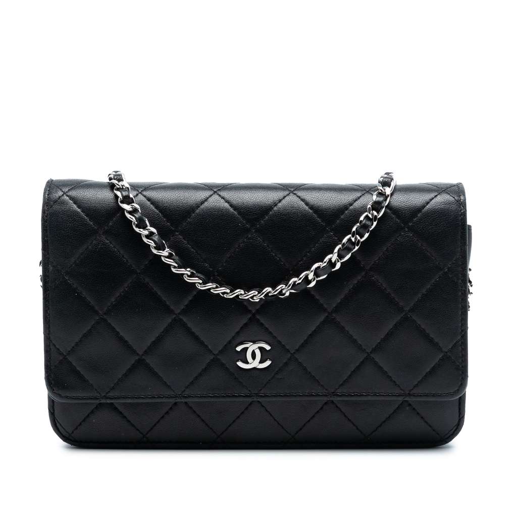 Chanel CC Quilted Lambskin Wallet On Chain