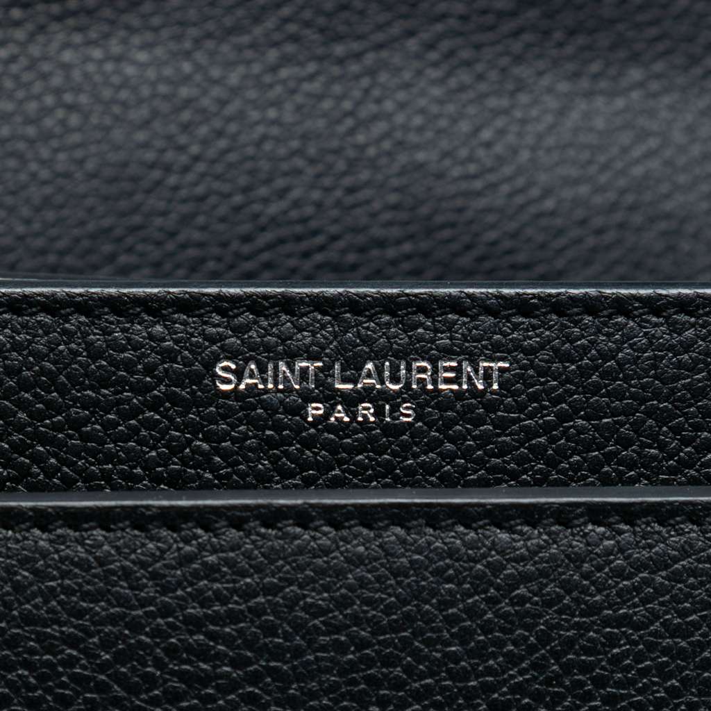 Saint Laurent Medium Grained Calfskin Monogram Sunset Crossbody - 5