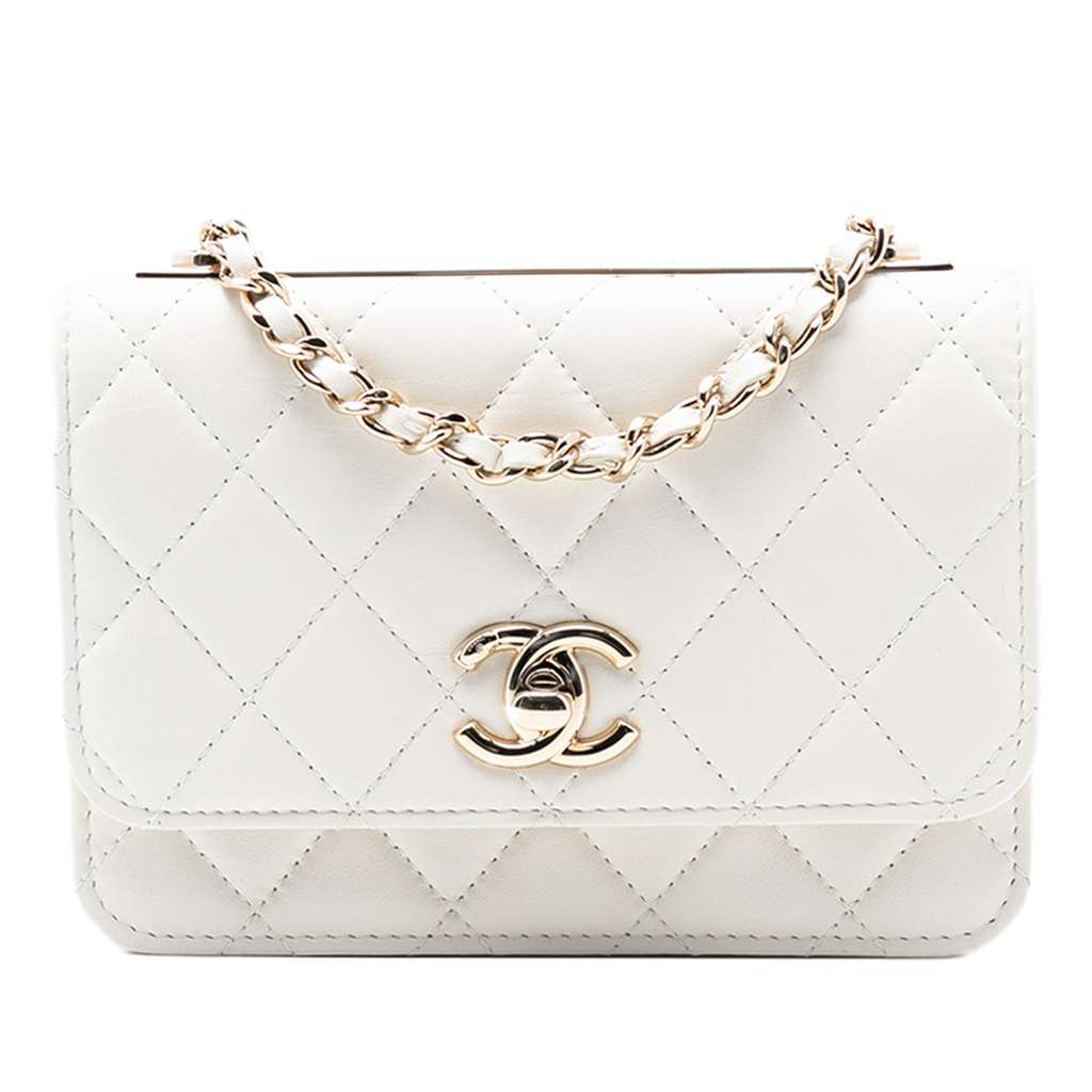 Chanel Mini Quilted Lambskin Trendy CC Wallet On Chain