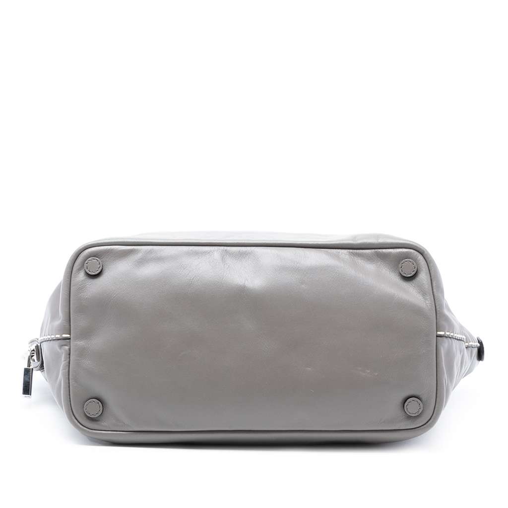 Prada Smooth Calfskin Hand Stitched Double Handle Satchel - 3