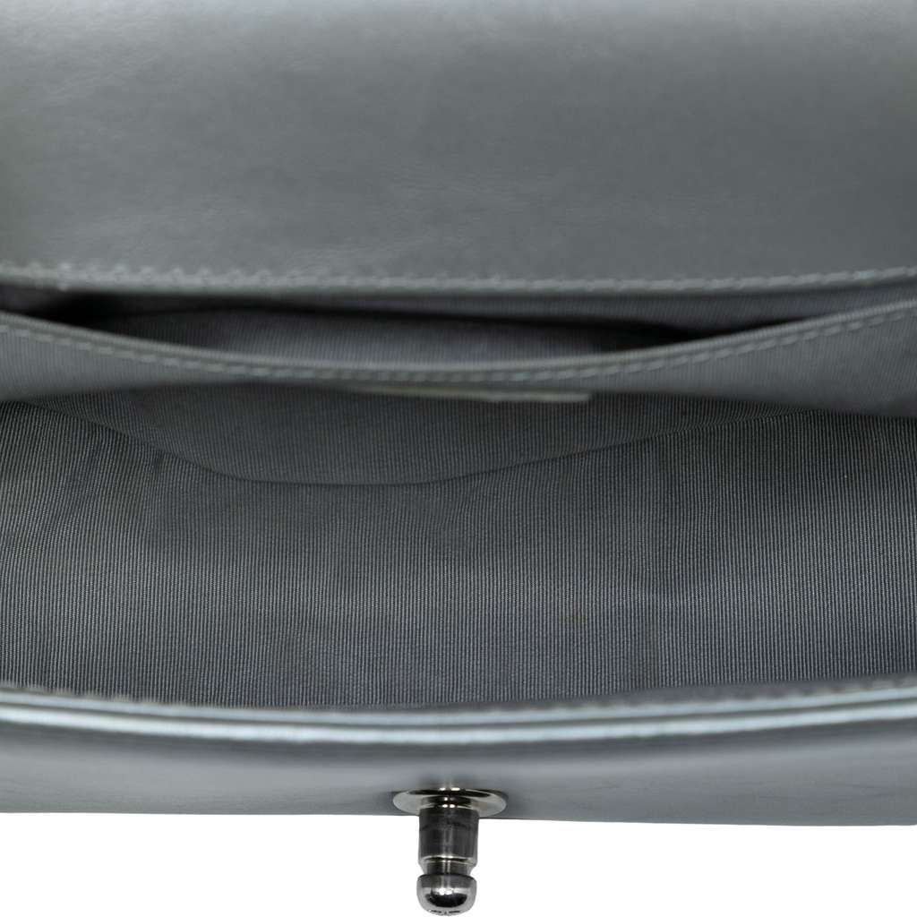 Chanel Old Medium Chevron Lambskin and Braided Tweed Jacket Boy Flap - 4