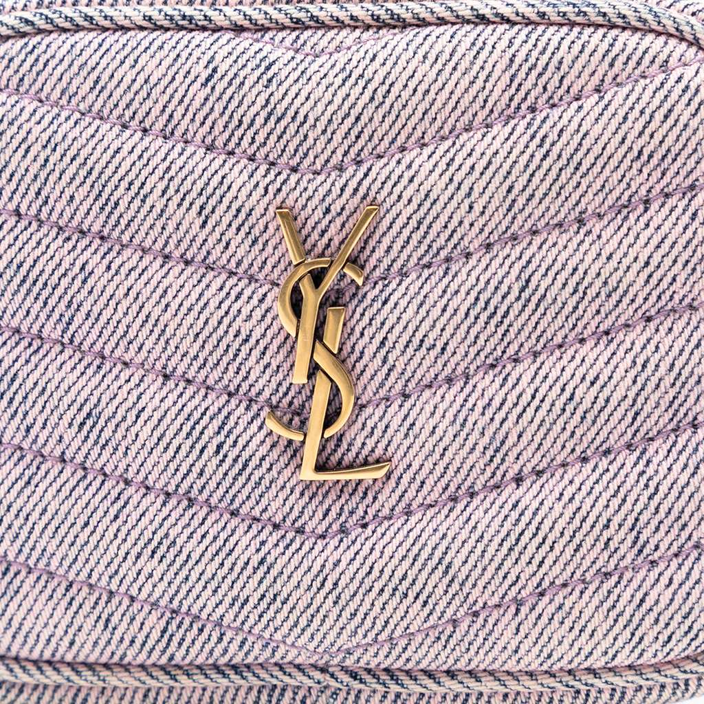 Saint Laurent Baby Matelasse Denim Monogram Lou Camera Bag - 5