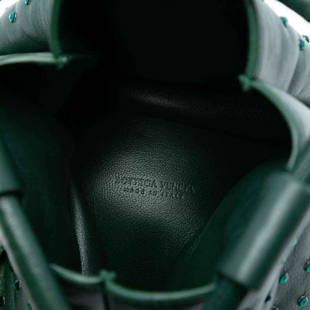 Bottega Veneta Mini Lambskin Crystal Embellished Triangle Handbag - 4