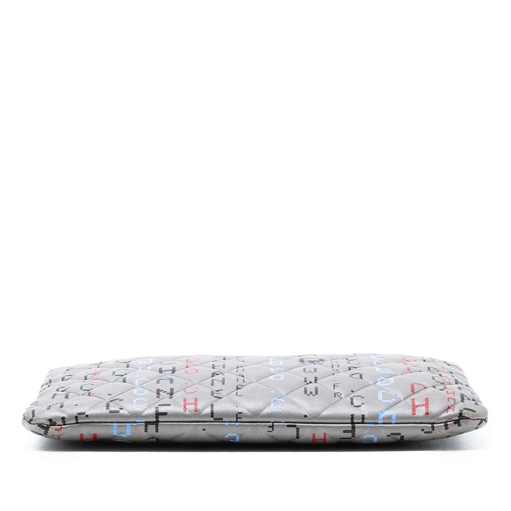 Chanel Medium Quilted Lambskin Data Center O Case Clutch - 3