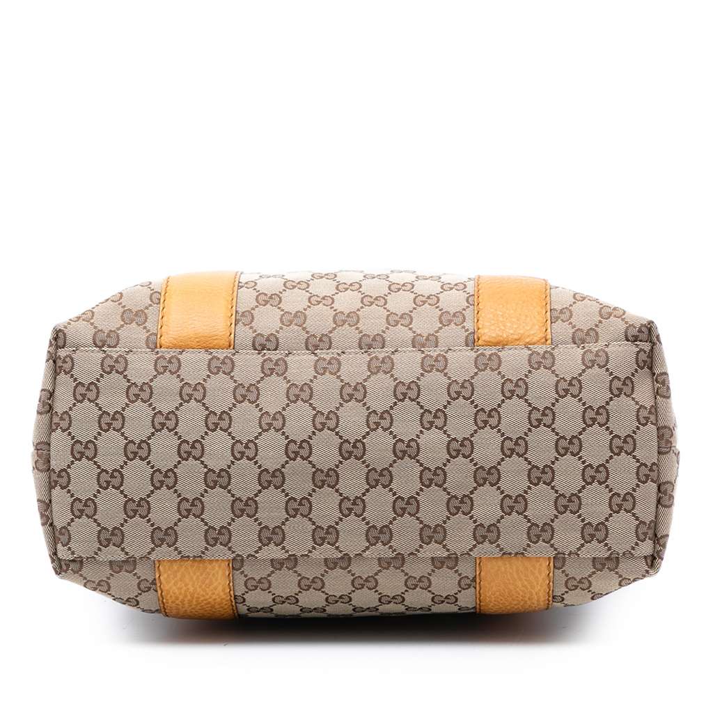 Gucci Large GG Canvas Bamboo Libeccio Tote - 3