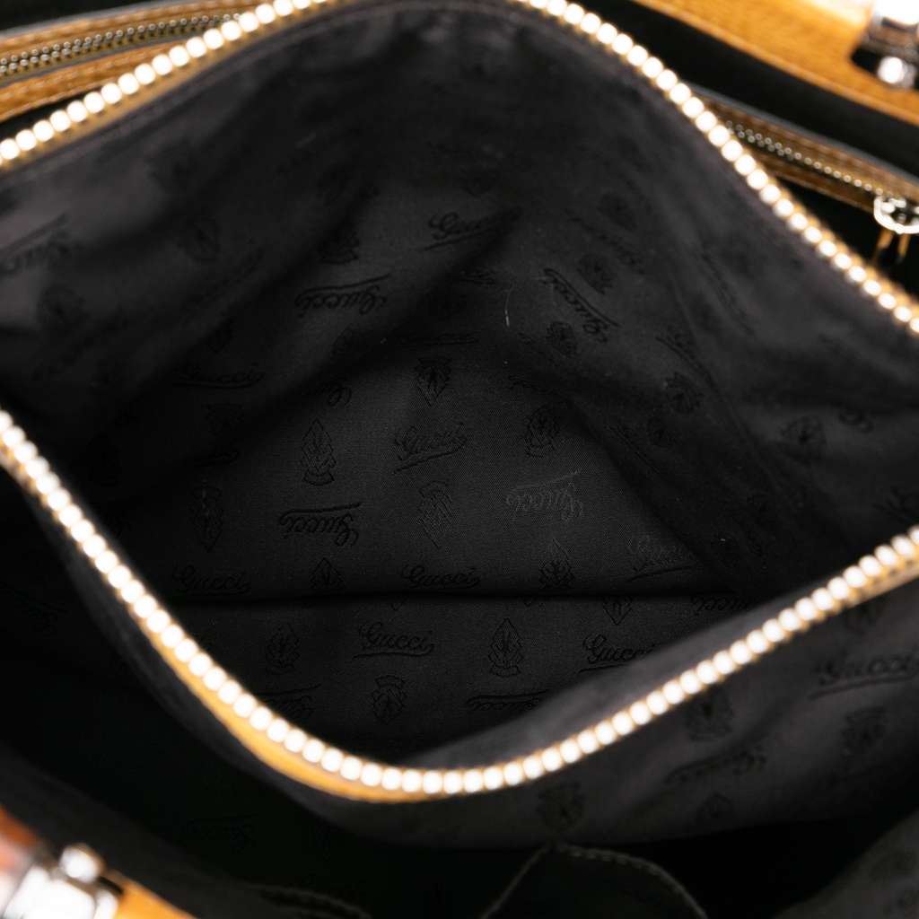 Gucci Large GG Canvas Bamboo Libeccio Tote - 4