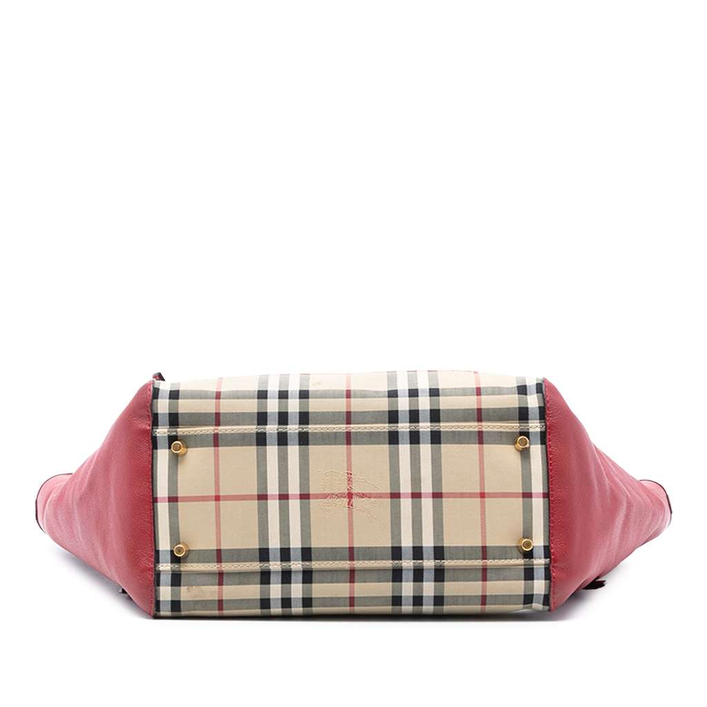 Burberry Small Haymarket Check Canvas and Leather Canterbury Tote - 3
