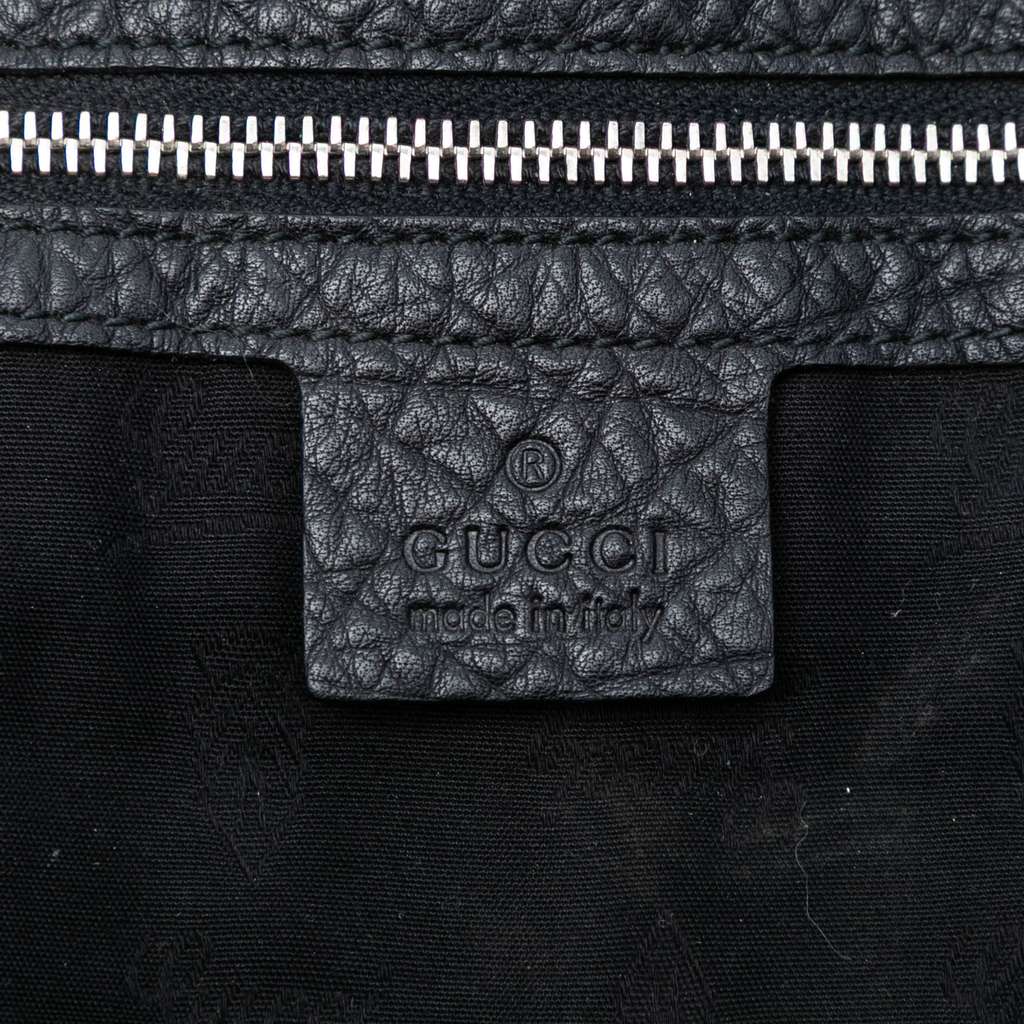 Gucci Large Leather Bamboo Bar Tote - 5