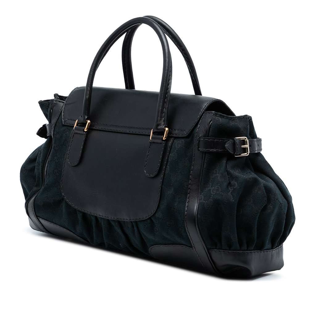 Gucci GG Canvas and Leather Dialux Queen Tote - 2