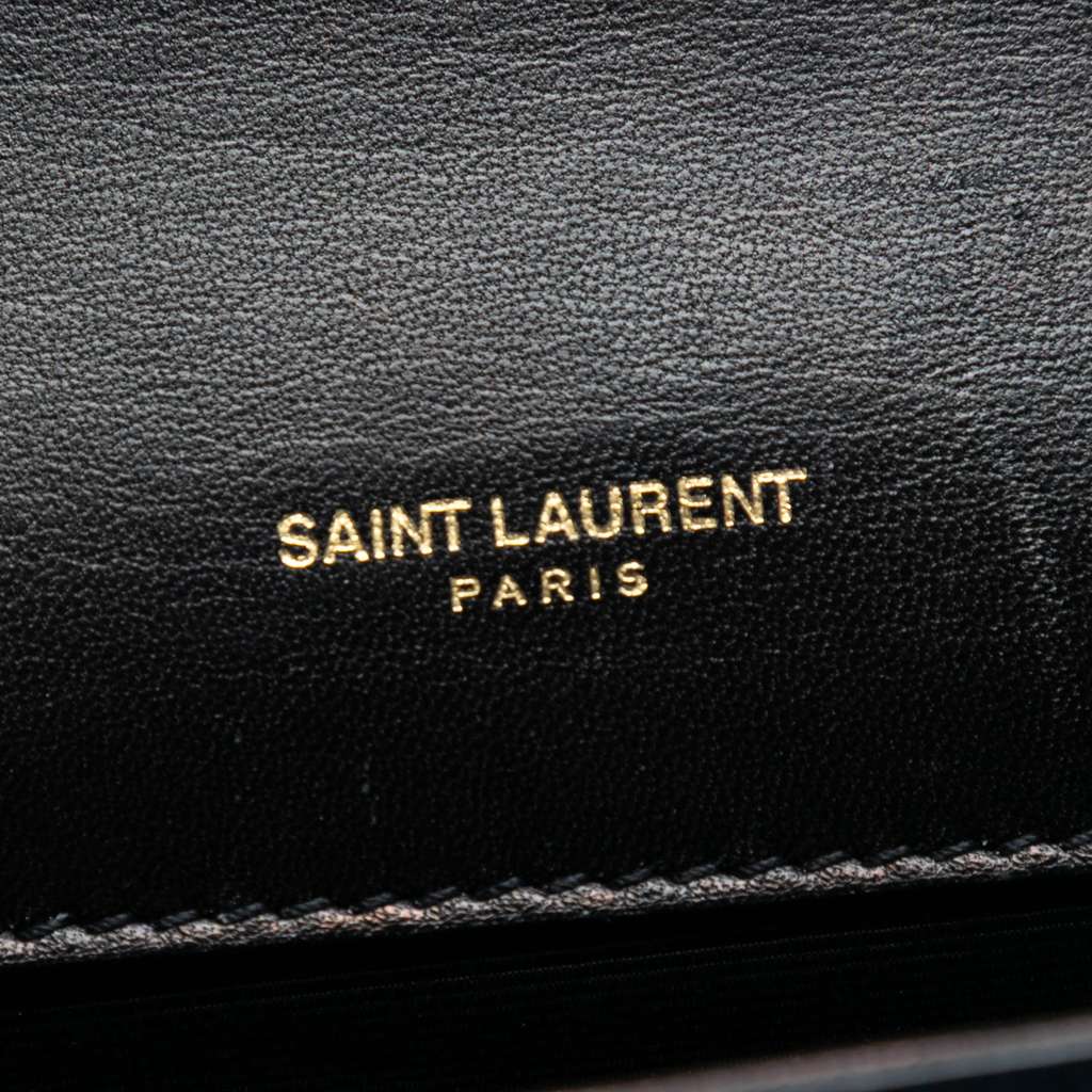 Saint Laurent Small Glitter Patent Kate Crossbody - 5