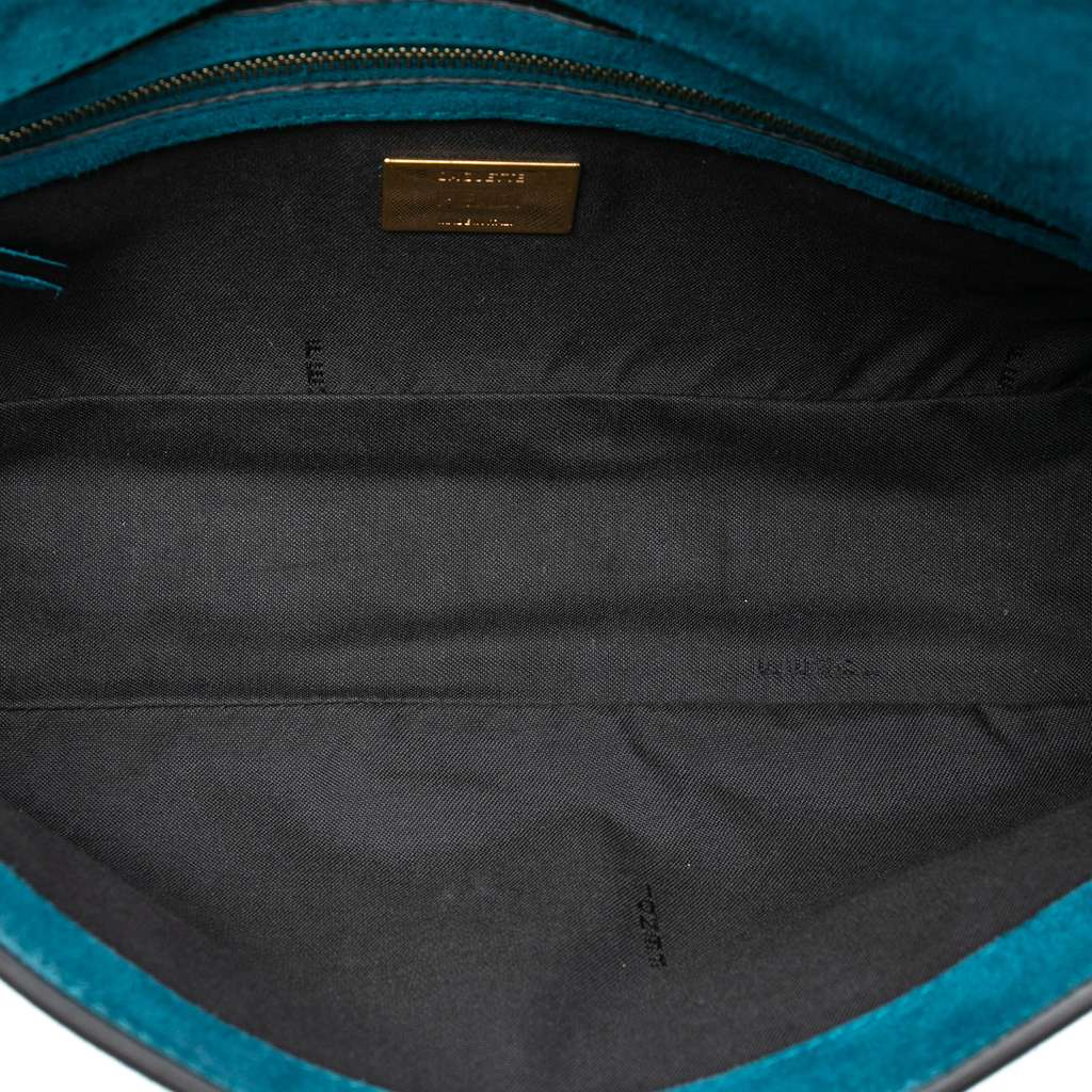 Fendi Medium Suede Baguette Satchel - 4