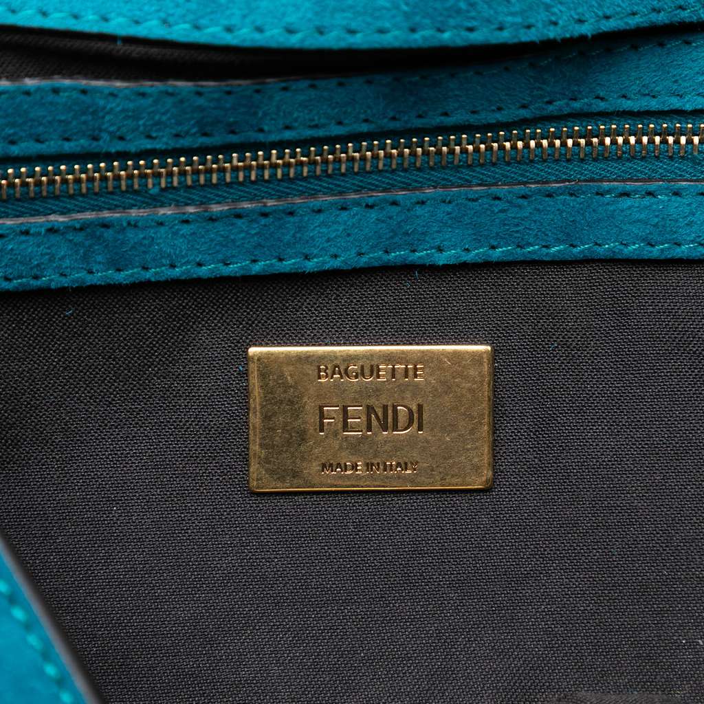 Fendi Medium Suede Baguette Satchel - 5