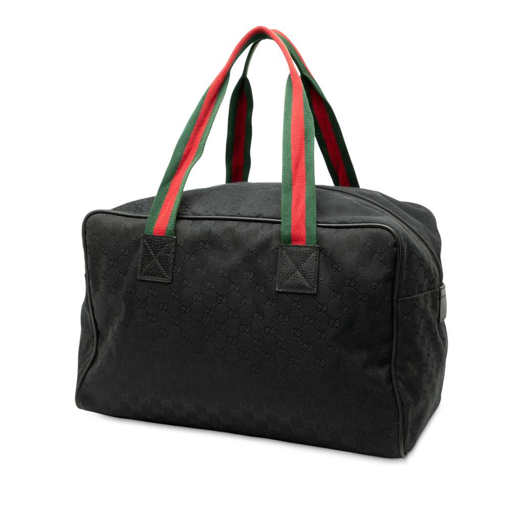 Gucci GG Canvas Web Travel Bag - 2