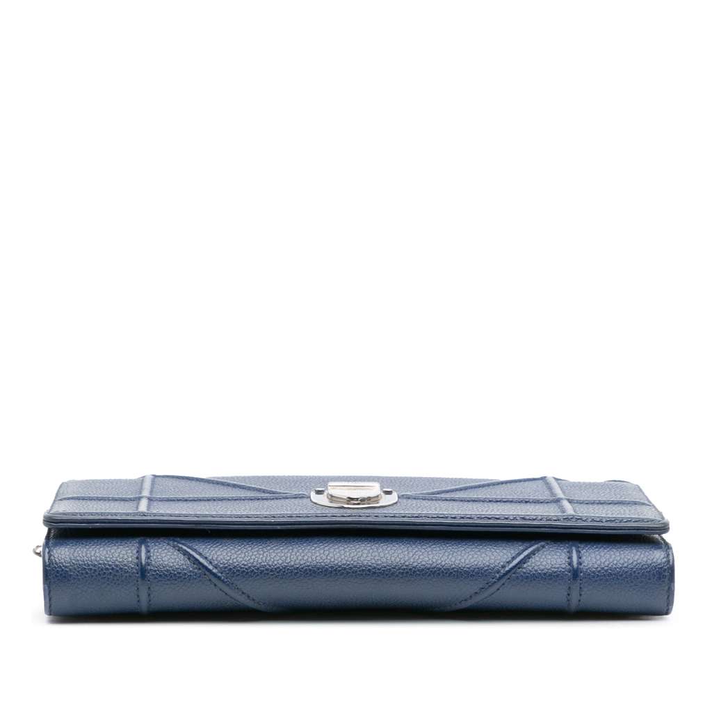 Dior Grained Calfskin Diorama Croisiere Wallet on Chain - 3