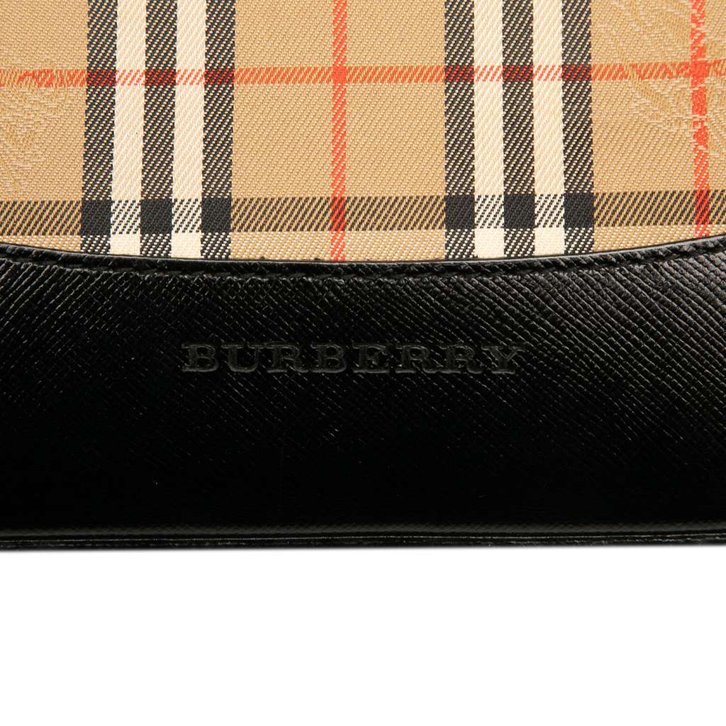 Burberry Haymarket Check Canvas Shoulder Bag - 5