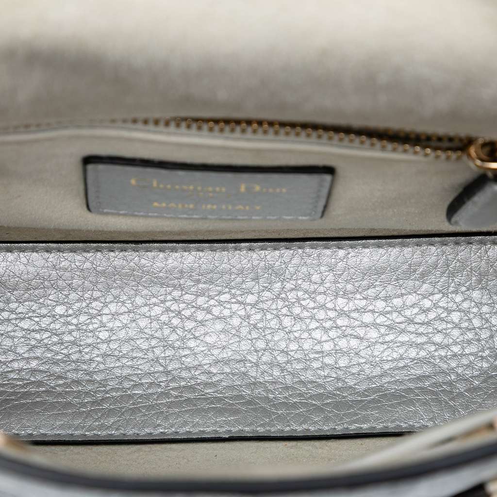 Dior Mini Metallic Lambskin Cannage Lady Dior - 4