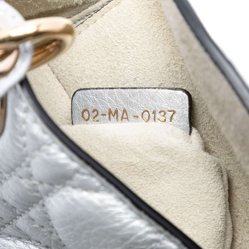 Dior Mini Metallic Lambskin Cannage Lady Dior - 5