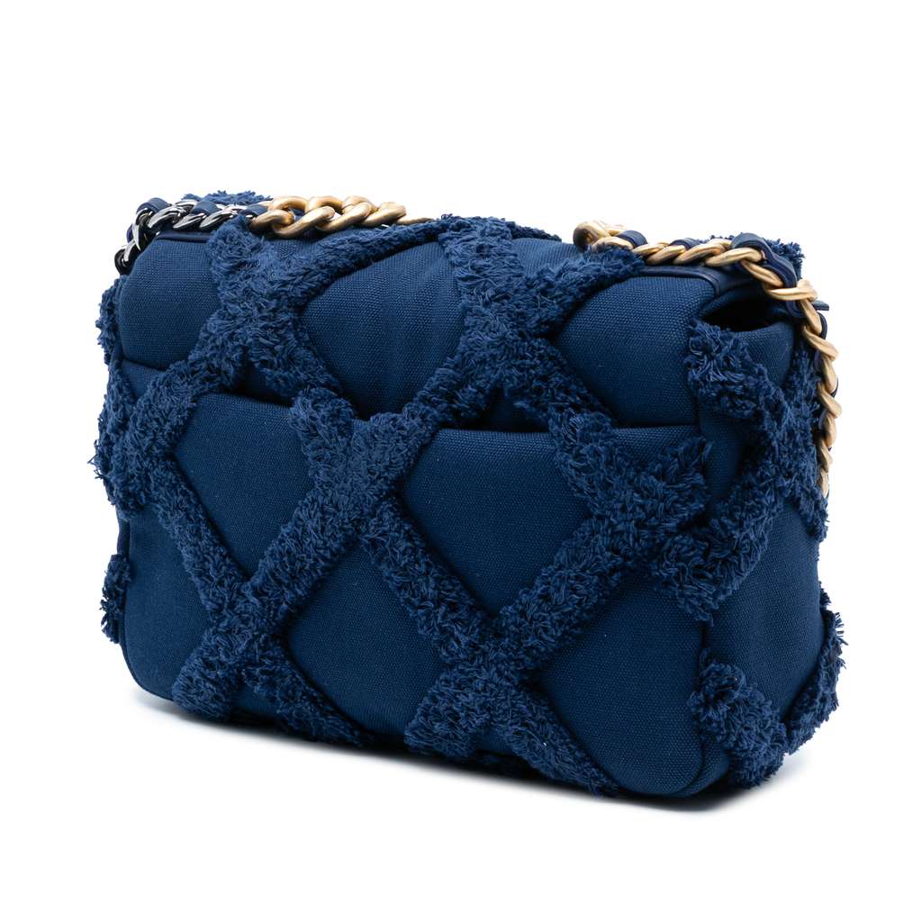 Chanel Medium Canvas and Cotton 19 Flap - 2