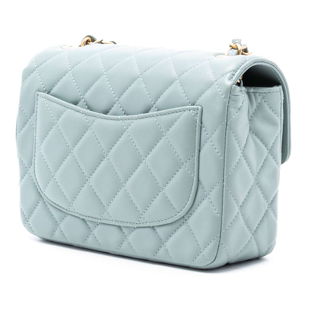 Chanel Mini Square Classic Lambskin Casino Royale Charms Single Flap - 2