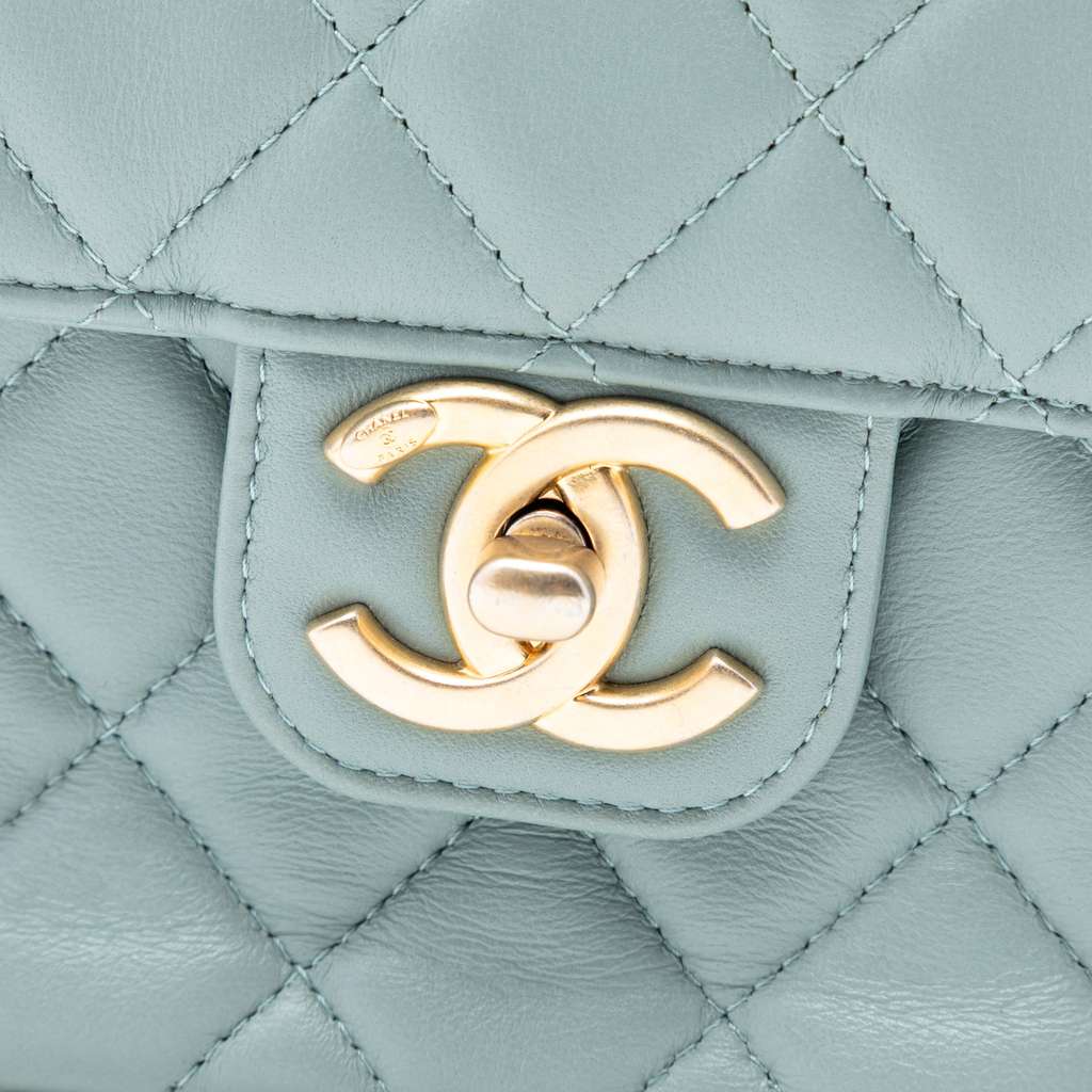 Chanel Mini Square Classic Lambskin Casino Royale Charms Single Flap - 5