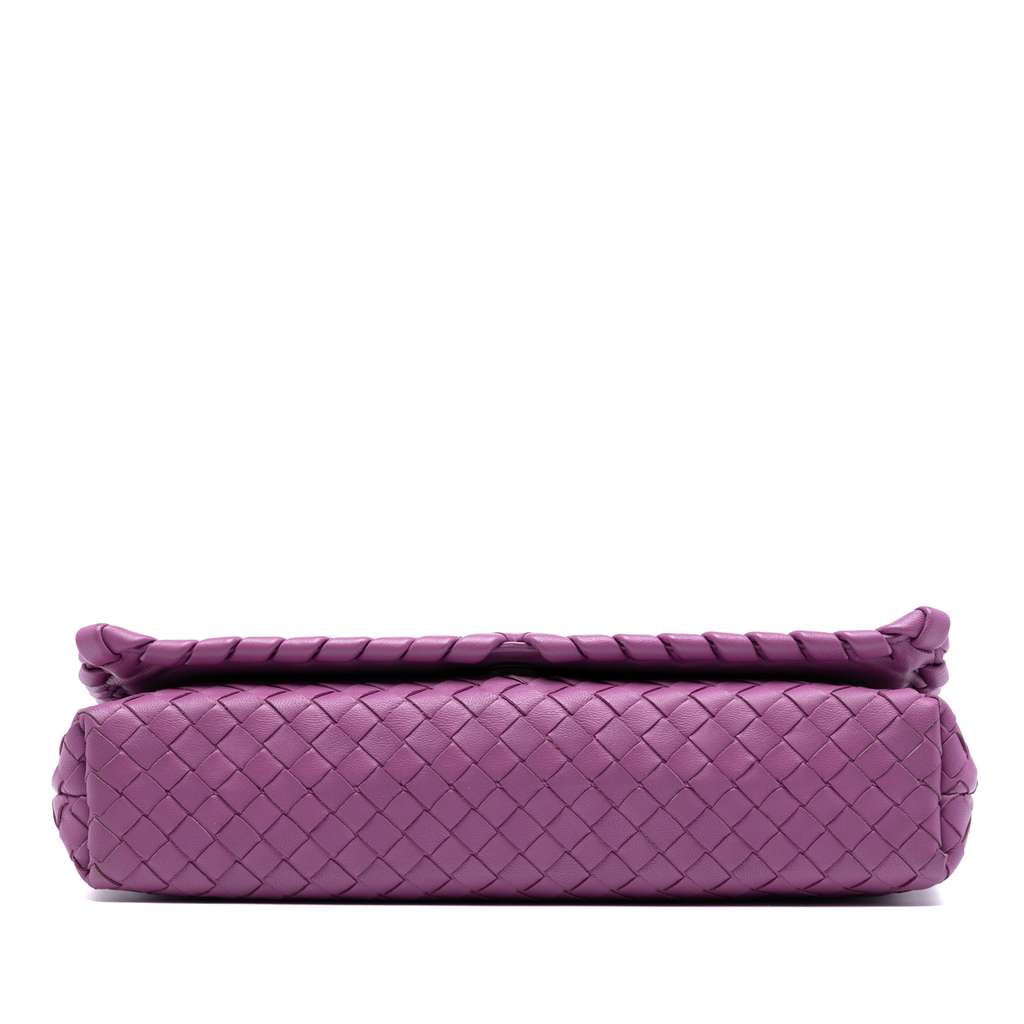Bottega Veneta Nappa Intrecciato Dahlia Clutch Crossbody - 3