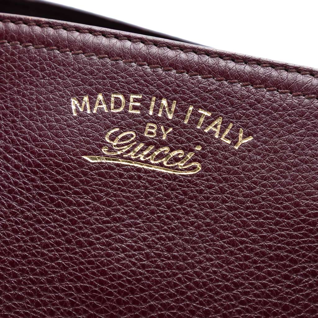 Gucci Medium Calfskin Bamboo Shopper Satchel - 5