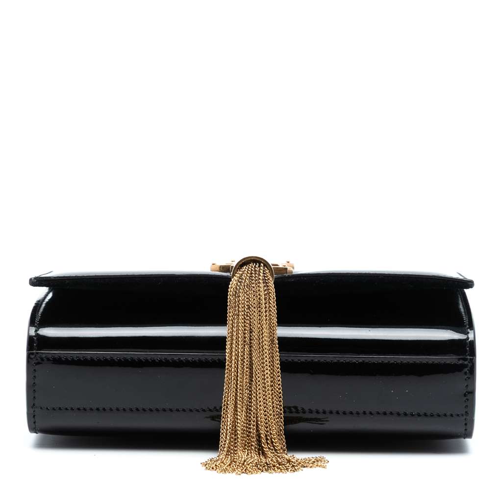 Saint Laurent Small Patent Monogram Kate Tassel Crossbody - 3