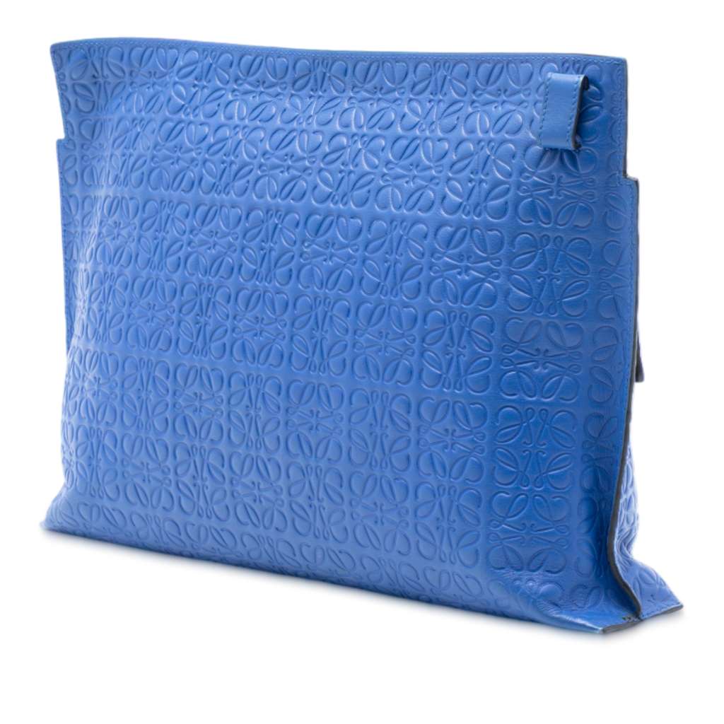 Loewe Embossed Anagram Repeat T Clutch - 2