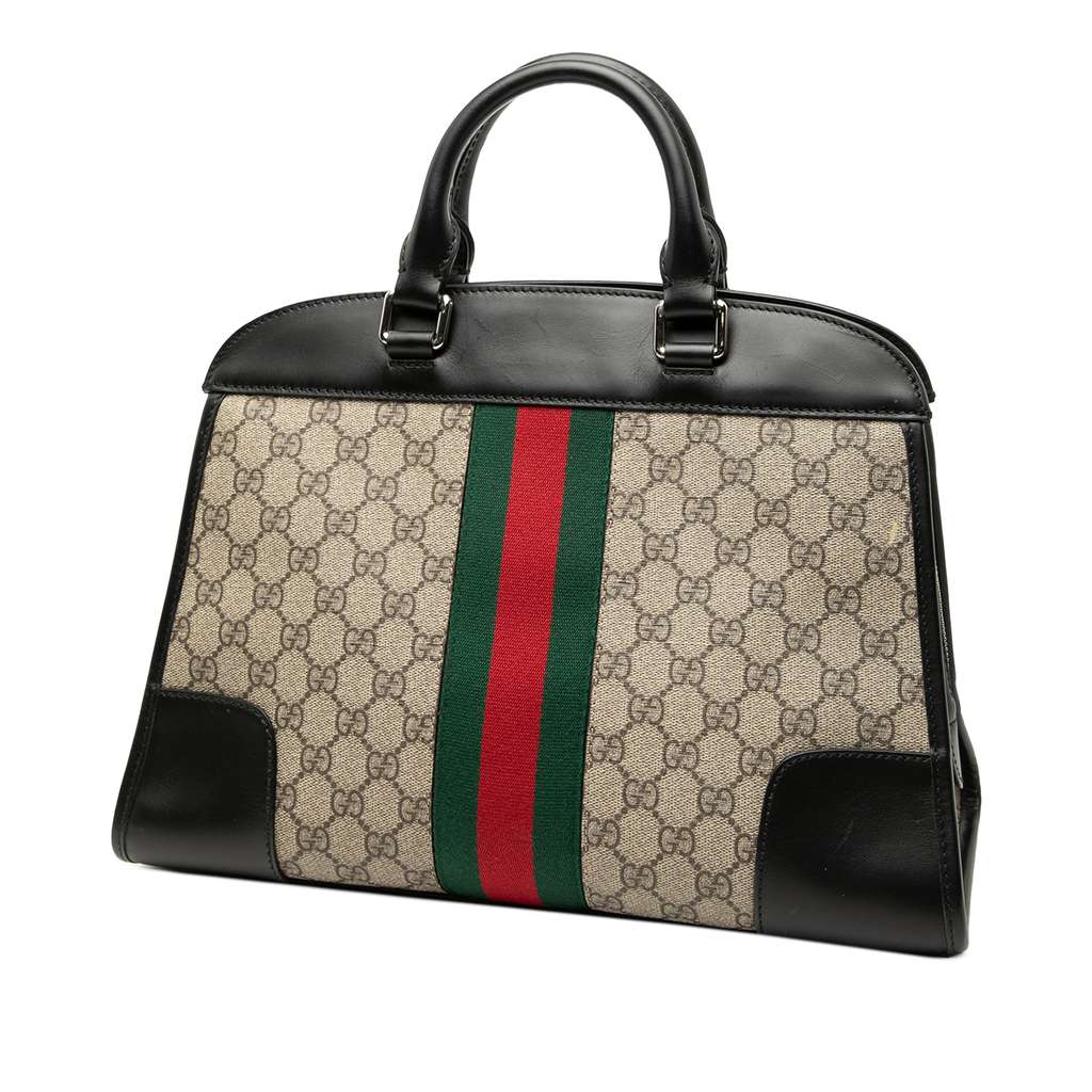 Gucci GG Supreme Web Dome Top Handle Bag - 2