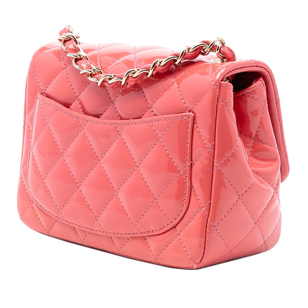 Chanel Mini Square Classic Patent Single Flap - 2