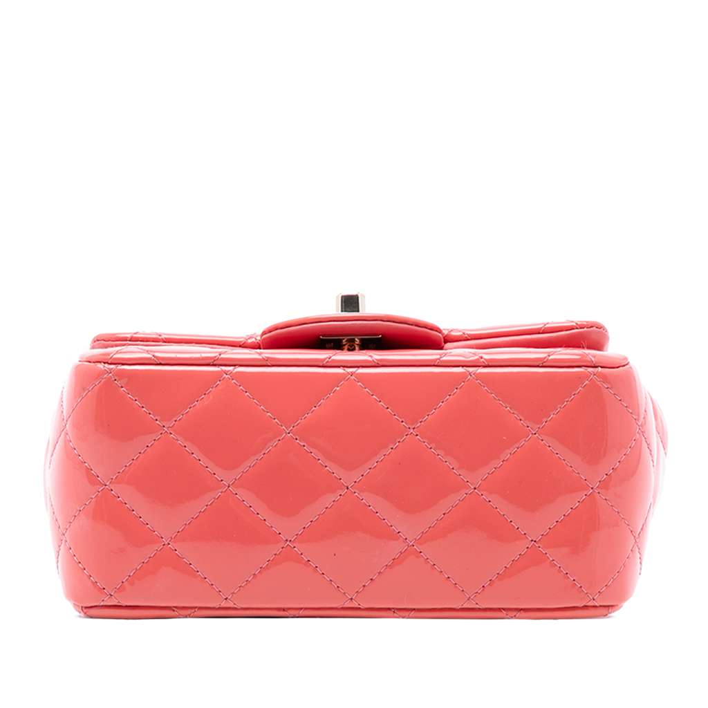 Chanel Mini Square Classic Patent Single Flap - 3