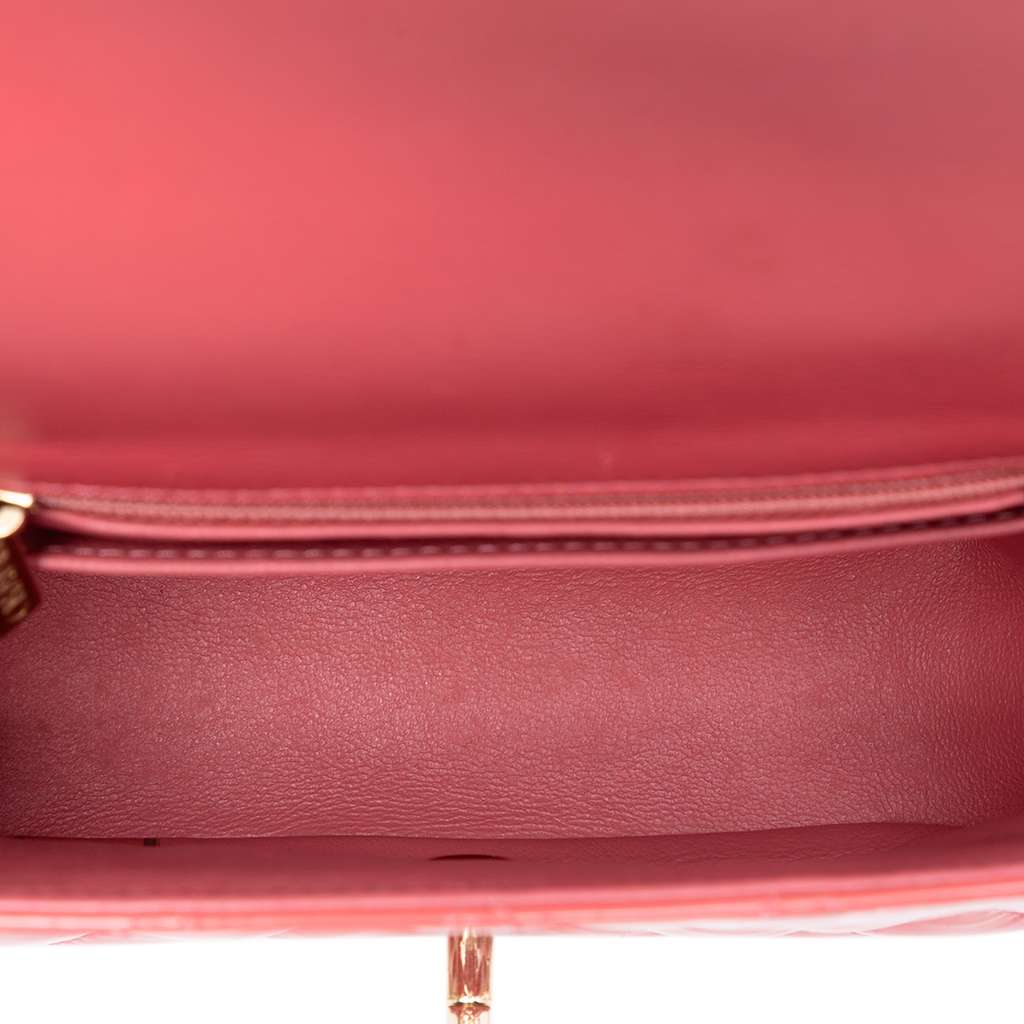 Chanel Mini Square Classic Patent Single Flap - 4