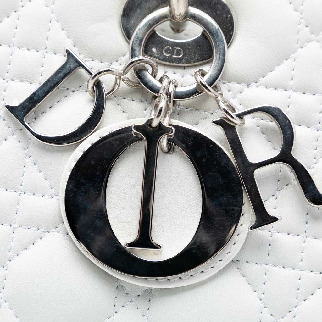 Dior Large Lambskin Cannage Lady Dior - 5