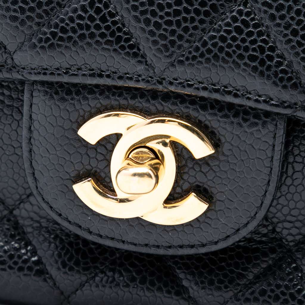 Chanel Medium Classic Caviar Double Flap - 5
