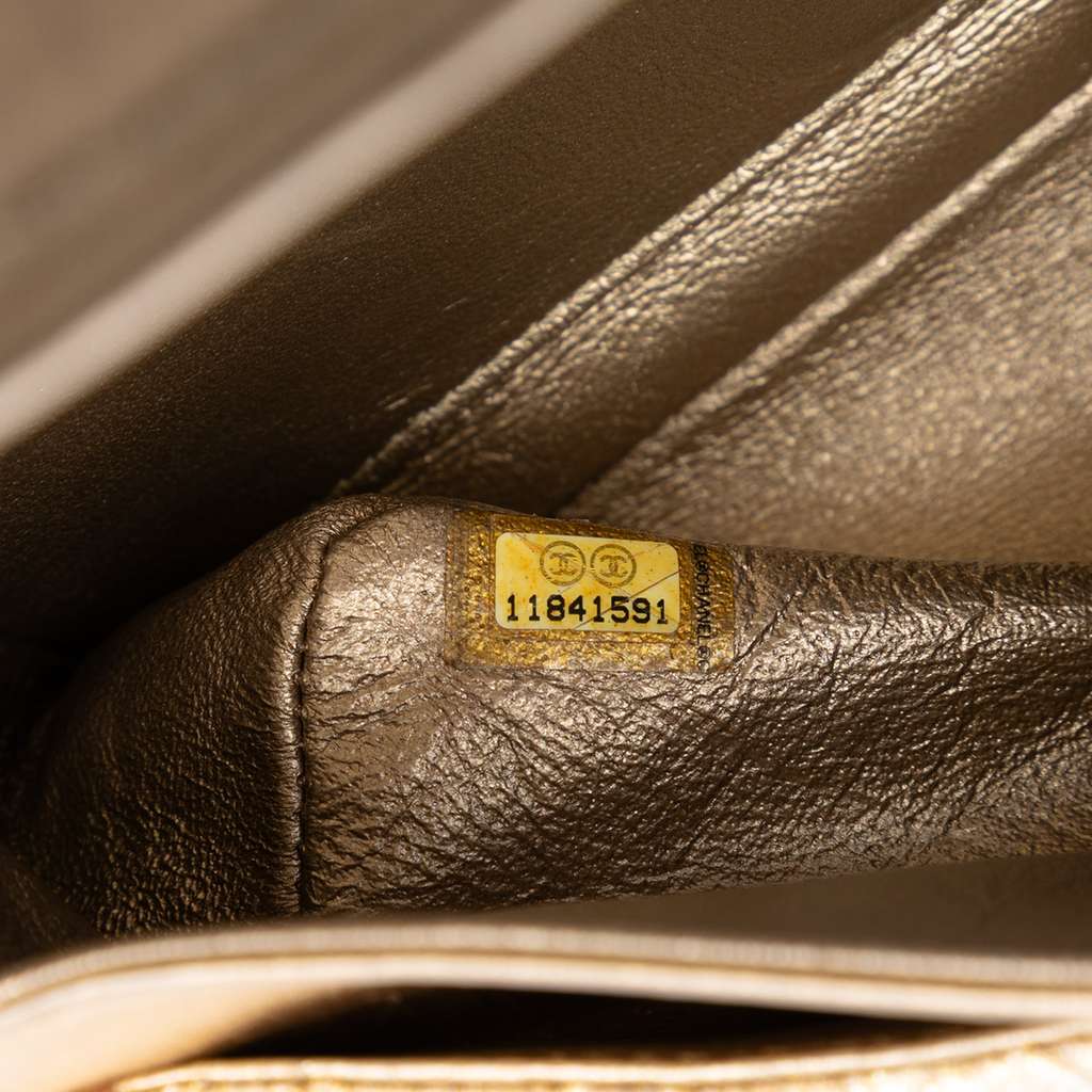 Chanel Small Classic Metallic Lame Bijoux Chain Double Flap - 5