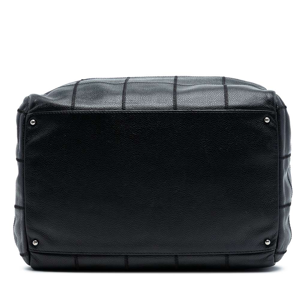 Chanel Choco Bar Caviar LAX Bowler Bag - 3